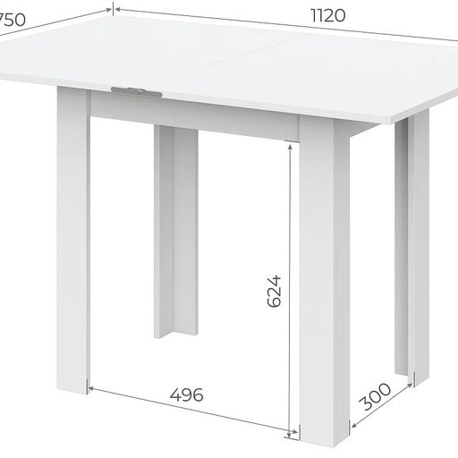 Обеденный стол «СО 3», раскладной